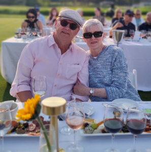 Enjoying a wine tasting in Maine